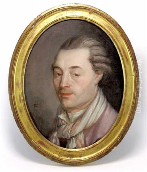 Portrait D'homme Oil Painting by Francois-Valentin Gazard