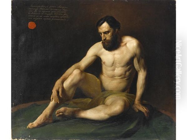 Male Nude by Nikolai Nikolaevich Ge