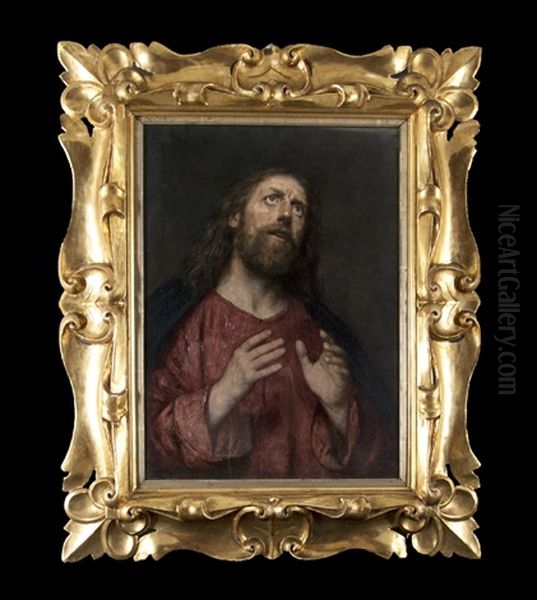 Jesus Christ Oil Painting by Eduard (Karl-Franz) von Gebhardt