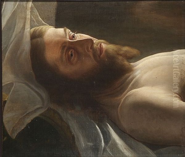 The Crucified Christ Oil Painting by Eduard (Karl-Franz) von Gebhardt