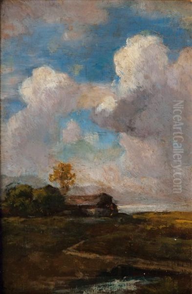 Landscape Oil Painting by Ludwig Gebhardt