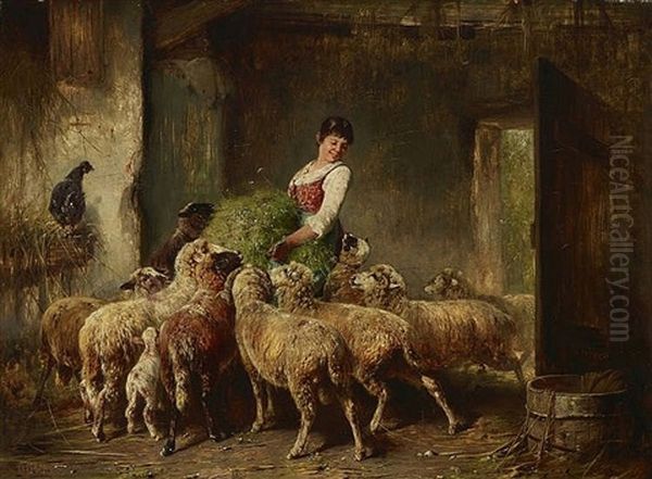 Willkommener Gast Oil Painting by Otto Friedrich Gebler