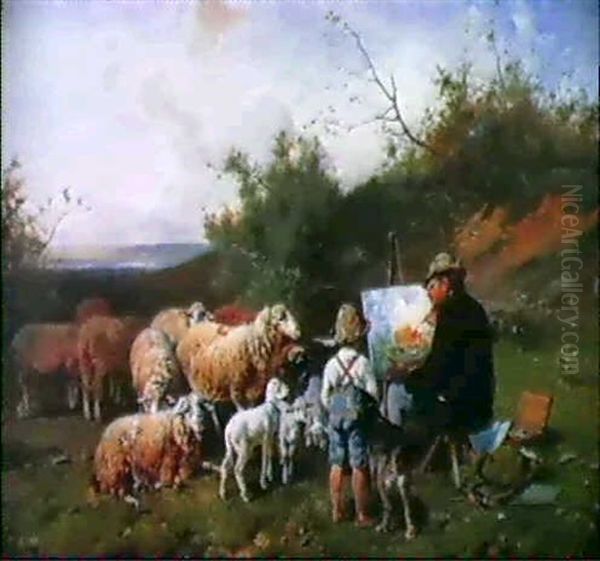 Der Kunstkritiker Oil Painting by Otto Friedrich Gebler