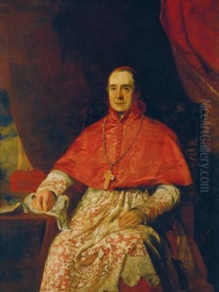 Portrait Of Cardinal Thomas Weld Oil Painting by Andrew Geddes