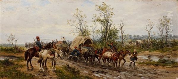 W Drodze Oil Painting by Ludwig Gedlek