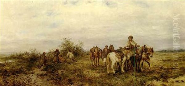 The Ambush Oil Painting by Ludwig Gedlek