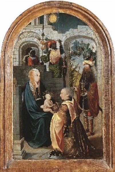 The Adoration Of The Magi Oil Painting by  Geertgen tot Sint-Jans