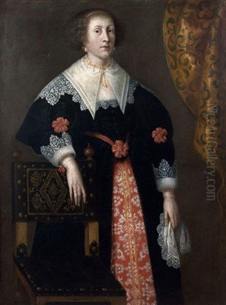 Portrait Presume D'anne Francoise Cordouan Oil Painting by Wybrand Simonsz de Geest the Elder