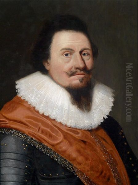 Bildnis Des Grafen Ernst Casimir Von Nassau-diez (1573-1632) Oil Painting by Wybrand Simonsz de Geest the Elder