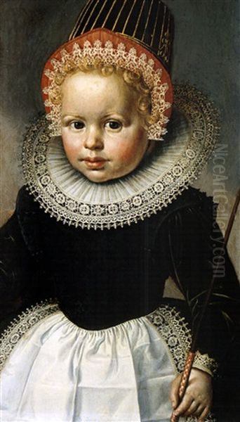 Kinderportrait Oil Painting by Wybrand Simonsz de Geest the Elder