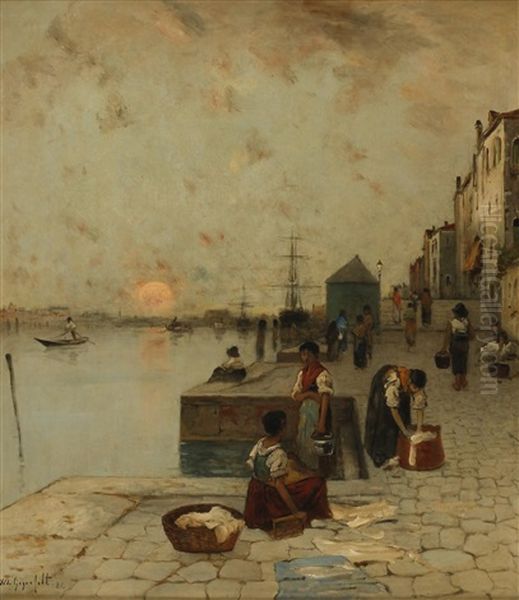 Marine Oil Painting by Wilhelm von Gegerfelt