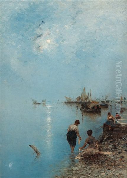 Scene From The Outskirts Of Venice by Wilhelm von Gegerfelt