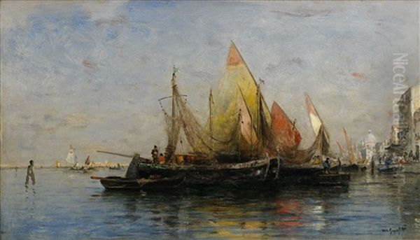 Lagunen I Venedig Oil Painting by Wilhelm von Gegerfelt