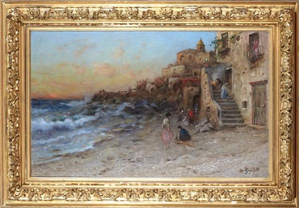 Motiv Fran Salernobukten, Italien Oil Painting by Wilhelm von Gegerfelt