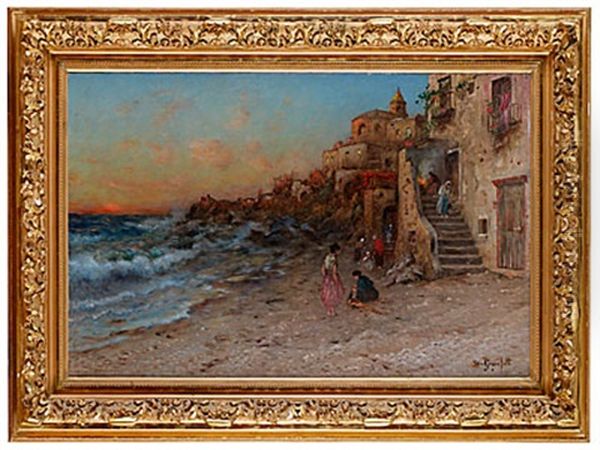 Medelhafvet, Salernobugten Oil Painting by Wilhelm von Gegerfelt