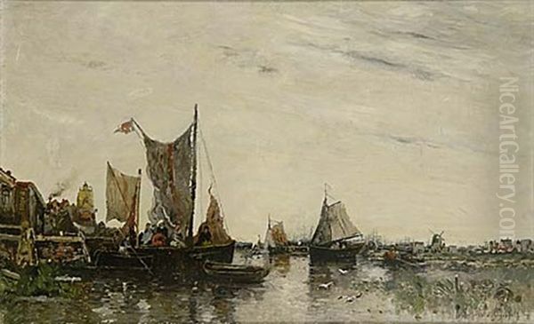 Hamn Vid Atlanten Oil Painting by Wilhelm von Gegerfelt