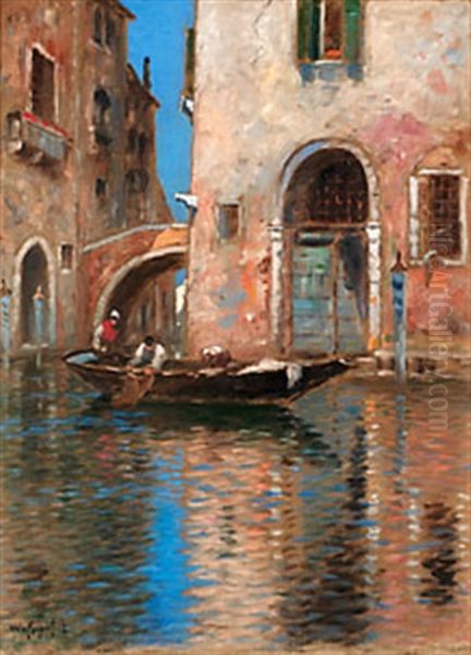 Gondolfard, Venedig by Wilhelm von Gegerfelt