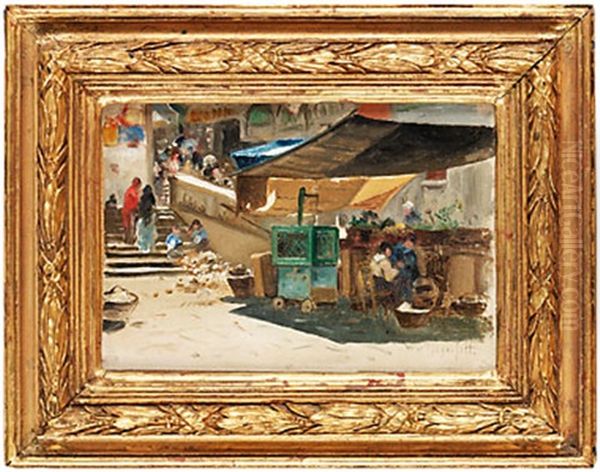 Marknad, Kairo Oil Painting by Wilhelm von Gegerfelt