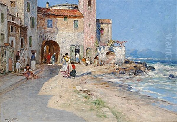 Motiv Fran Capri Oil Painting by Wilhelm von Gegerfelt