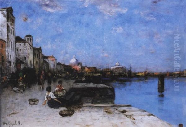 Vue De Venise Oil Painting by Wilhelm von Gegerfelt