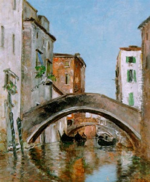 Kanalmotiv, Venedig Oil Painting by Wilhelm von Gegerfelt