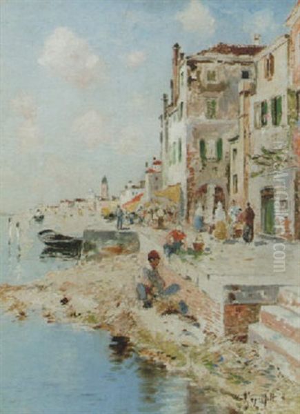 I Utkanten Av Venedig Oil Painting by Wilhelm von Gegerfelt