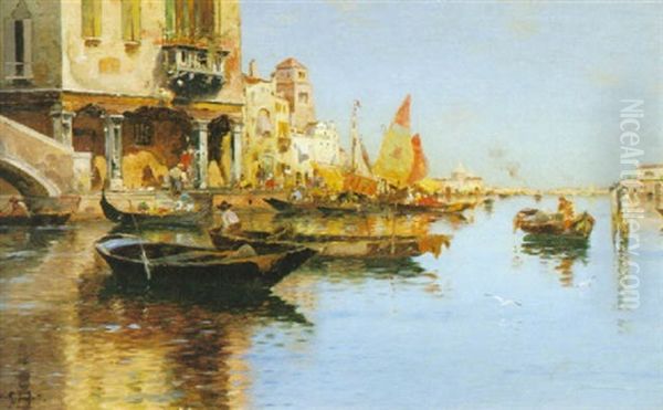 Kvallstamning I Venedig Oil Painting by Wilhelm von Gegerfelt