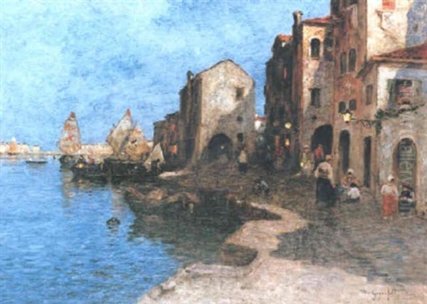 Aftonstamning, Venedig Oil Painting by Wilhelm von Gegerfelt