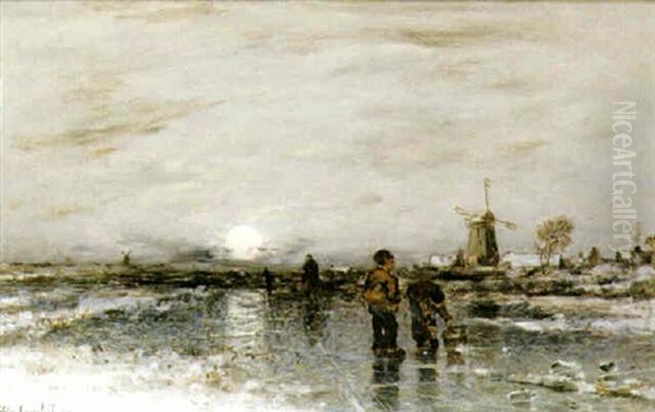 Hollandsk Vintersol Oil Painting by Wilhelm von Gegerfelt