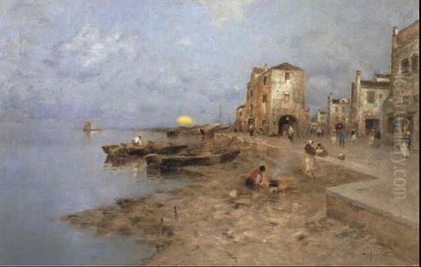 I Venedigs Utkanter Oil Painting by Wilhelm von Gegerfelt