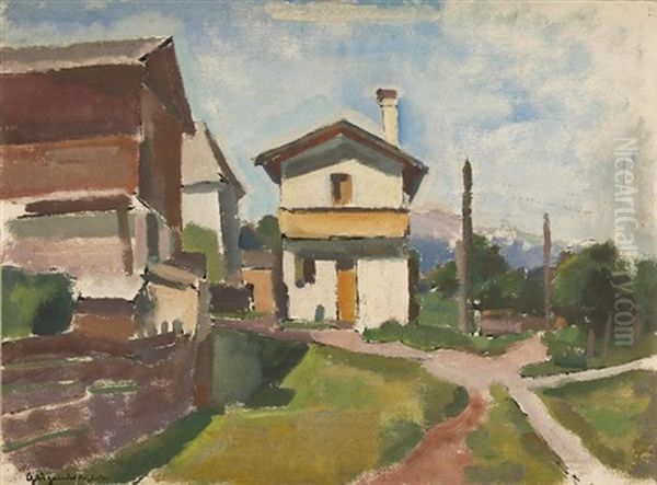 Aus Tirol Oil Painting by Otto Geigenberger