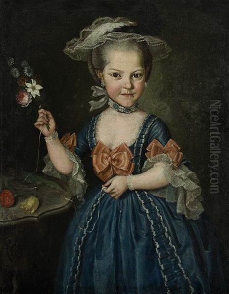 Bildnis Der Helene Von Furtenbach Oil Painting by Conrad Geiger