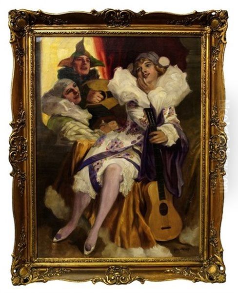 Trio Of Musicians Oil Painting by Richard Geiger