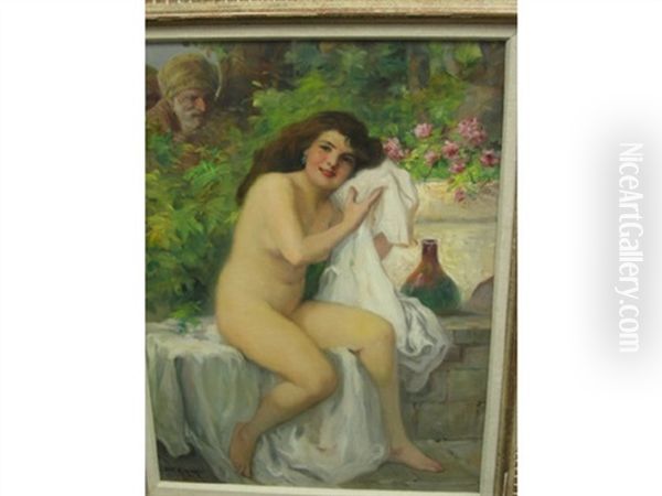 Nude Female Oil Painting by Richard Geiger