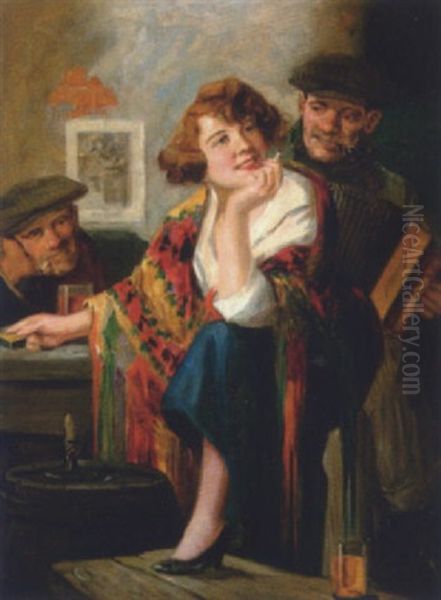 Wirtshausszene Oil Painting by Richard Geiger