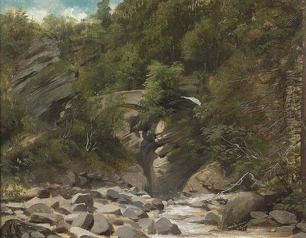 Grande Eau Oil Painting by Johann-Joseph Geisser