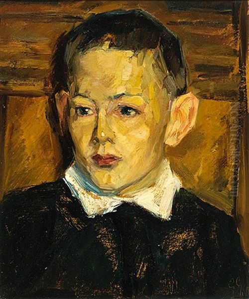 Portrat Eines Jungen Oil Painting by Georg Hermann Gelbke