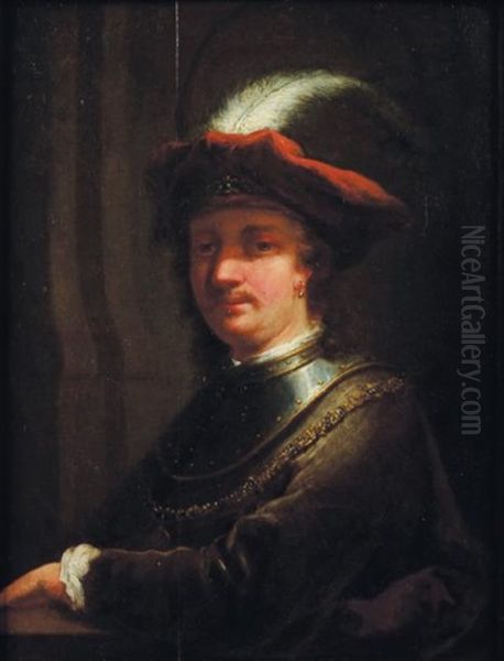 Portrait (rembrandt?) Oil Painting by Aert De Gelder