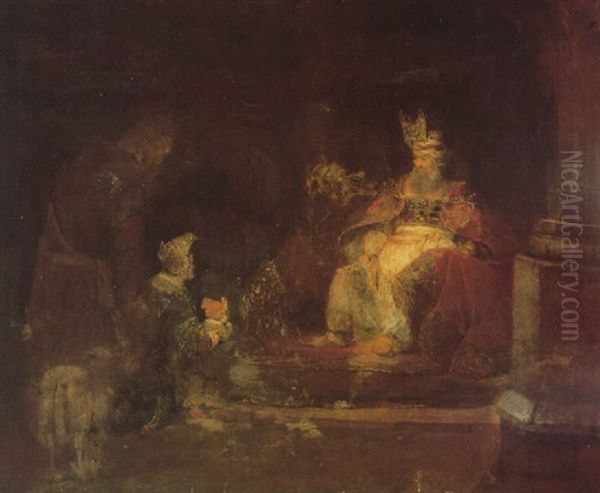 The Bbnishment Of Hagar And Ishmael Oil Painting by Aert De Gelder