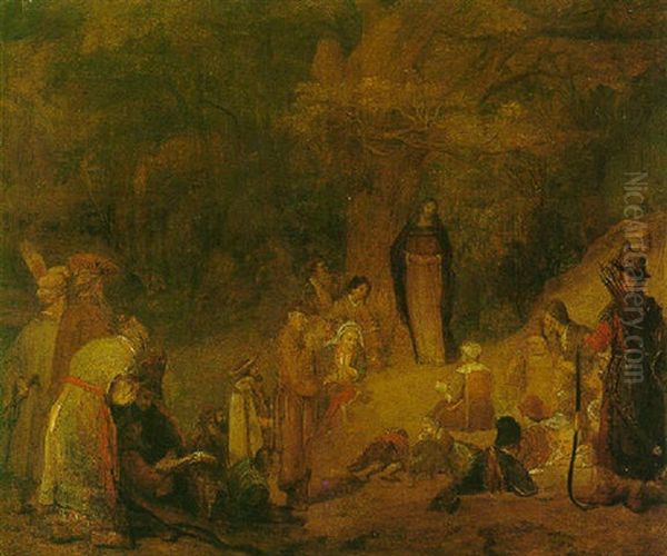 Christ Preaching To The Multitude by Aert De Gelder