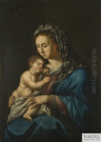 Die Madonna Mit Dem Christusknaben Oil Painting by Gortzius Geldorp