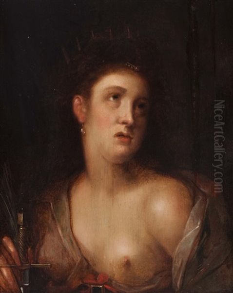 Lucretia Oil Painting by Gortzius Geldorp