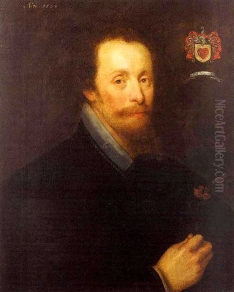 Portrait Of Sir Henry Wooten Oil Painting by Gortzius Geldorp