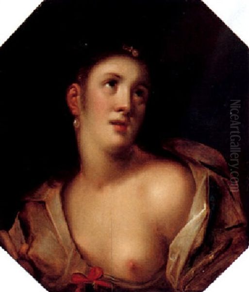 A Female Figure (the Magdalene?) Oil Painting by Gortzius Geldorp