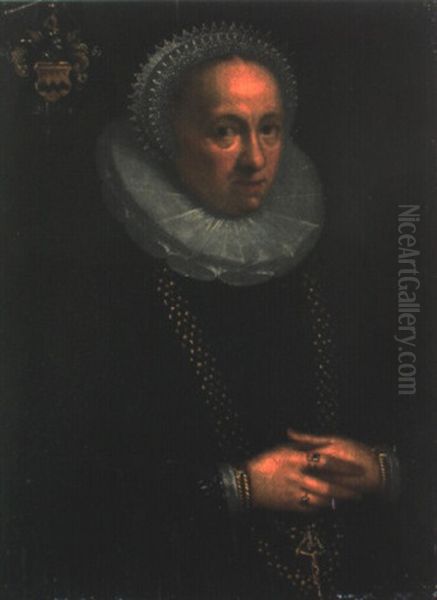 Bildnis Der Elisabeth Von Kreps Oil Painting by Gortzius Geldorp