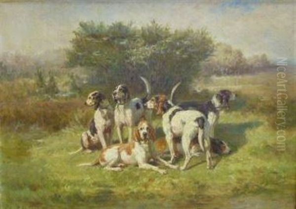 Le Relais De Chiens by Jules Bertrand Gelibert