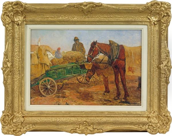 Marktfahrer Oil Painting by Johann Nepomuk Geller