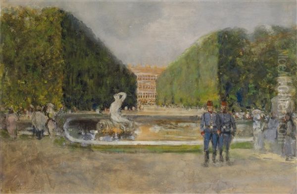 Schonbrunn/wien Oil Painting by Johann Nepomuk Geller