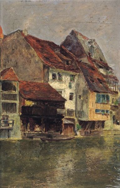 Motiv Aus Nurnberg Oil Painting by Johann Nepomuk Geller