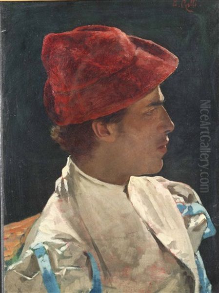 Nobiluomo Oil Painting by Edoardo Gelli